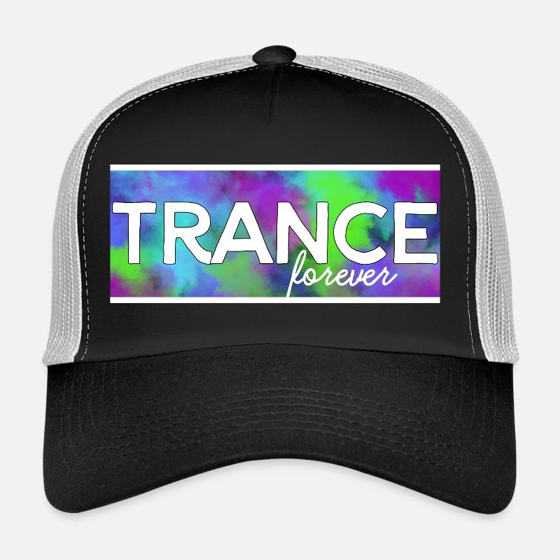 Trance forever - Trucker Cap - black/stone grey