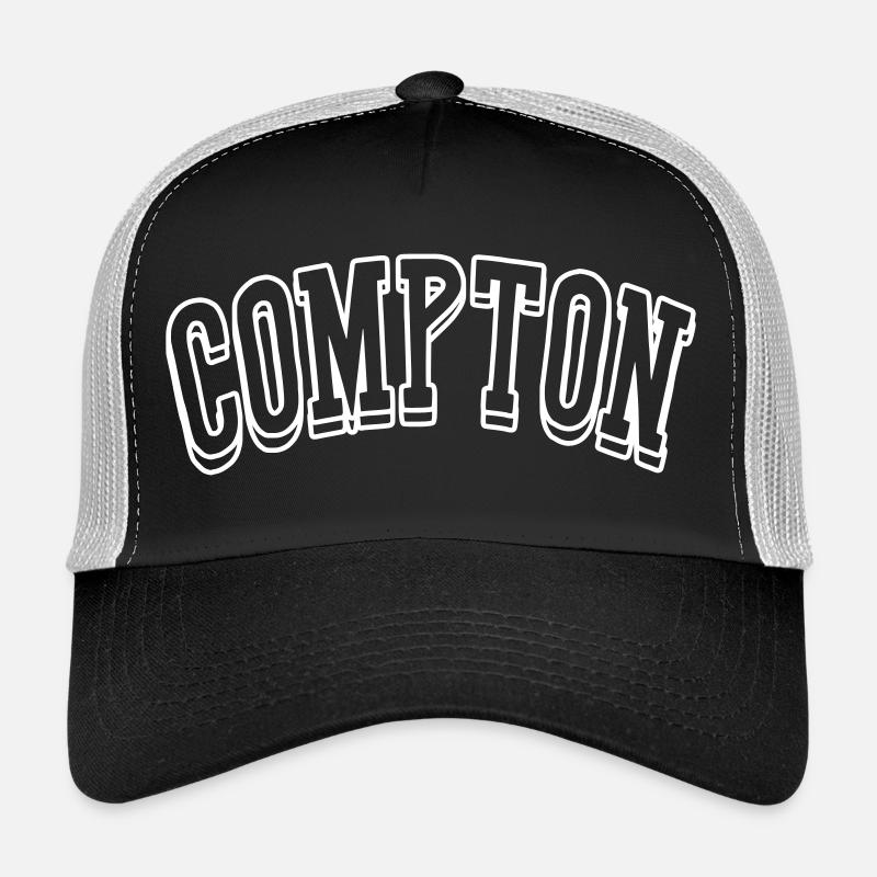 Chemise Compton - Casquette trucker  - noir/gris pierre
