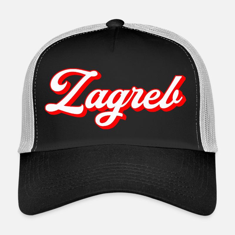 Zagreb Script Retro Trucker Cap