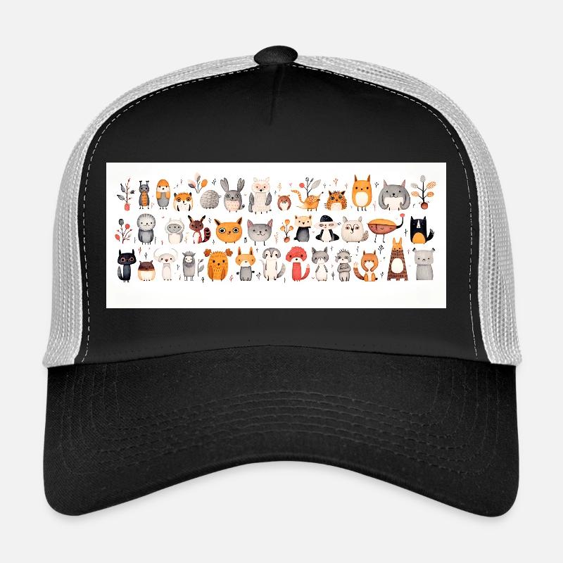 Cute little animals - Trucker Cap - black/stone grey
