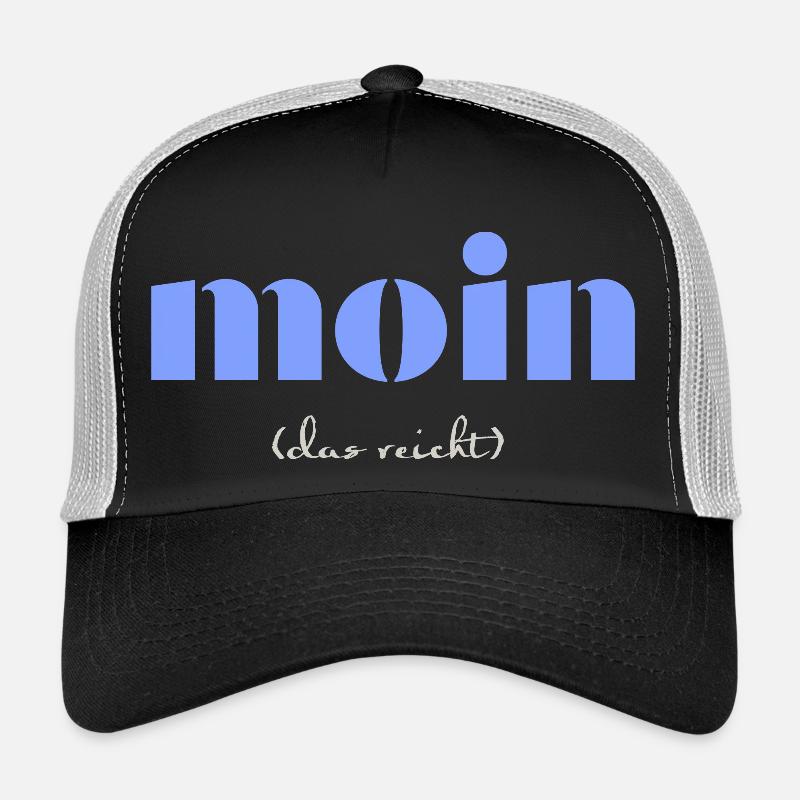 moin - Trucker Cap - Schwarz/Steingrau