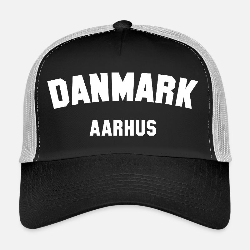AARHUS Denmark Dänemark - Trucker Cap - Schwarz/Steingrau