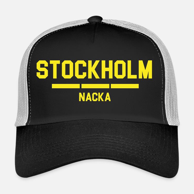Conception d'horizon urbain de Stockholm Nacka Casquette trucker 