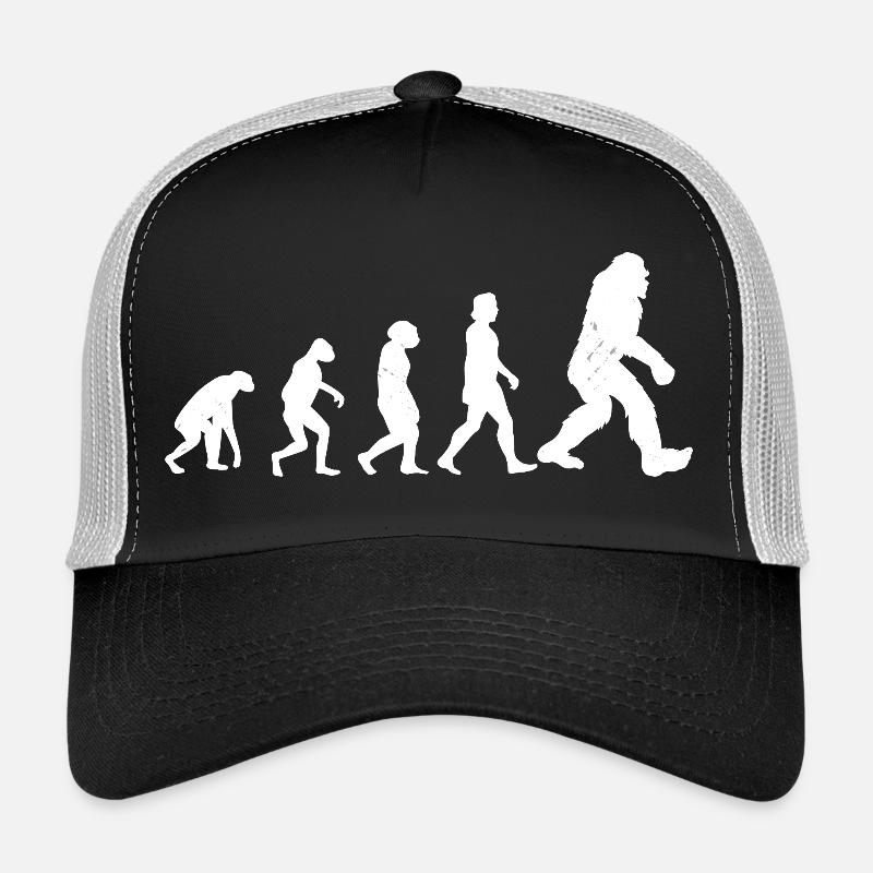 Bigfoot Sasquatch Cache-cache Dictons - Casquette trucker - noir/gris pierre