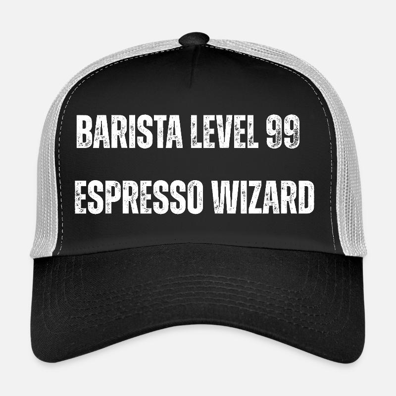 Barista Level99 Espresso Wizard - Trucker Cap - black/stone grey