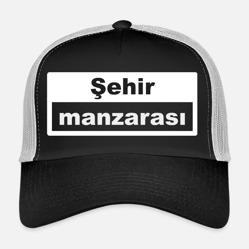 Cityscape Typography Turkish Trucker Cap