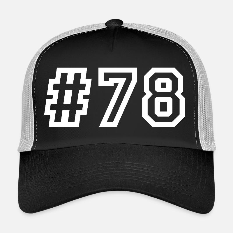 1978 Hashtag 78 - Trucker Cap - Schwarz/Steingrau