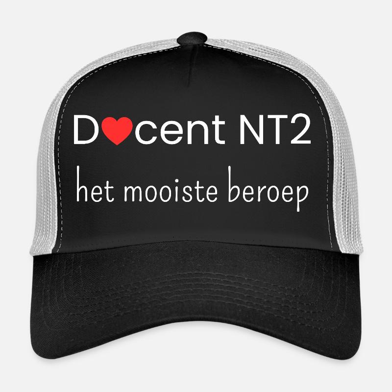 NT2-Lehrer: der beste Beruf - Trucker Cap - Schwarz/Steingrau