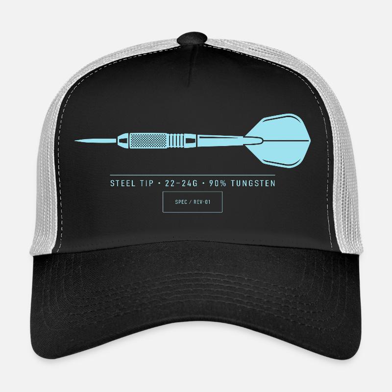 Plan technique d’illustration de fléchettes Fléchette Casquette trucker 