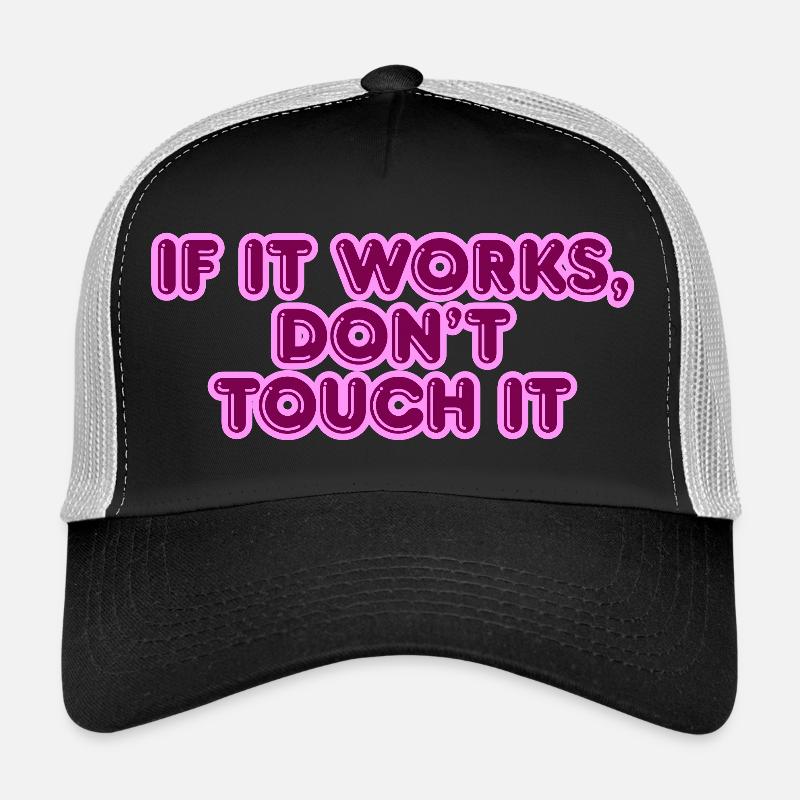 If it works saying - Trucker Cap - black/stone grey