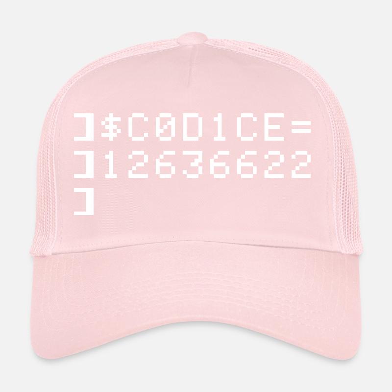 C0D1CE Codice 8-Bit Esadecimale Code Nerd Pix Trucker Cap