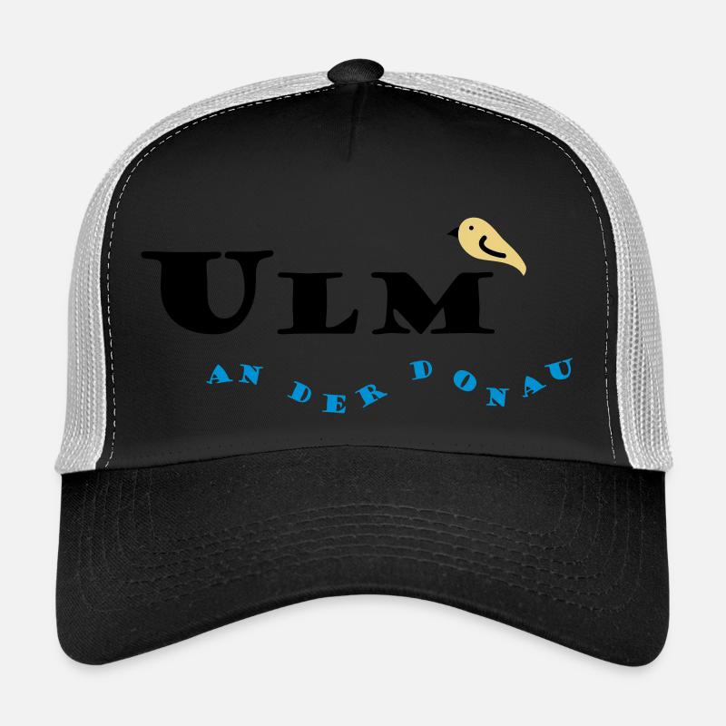 ulm - Casquette trucker  - noir/gris pierre