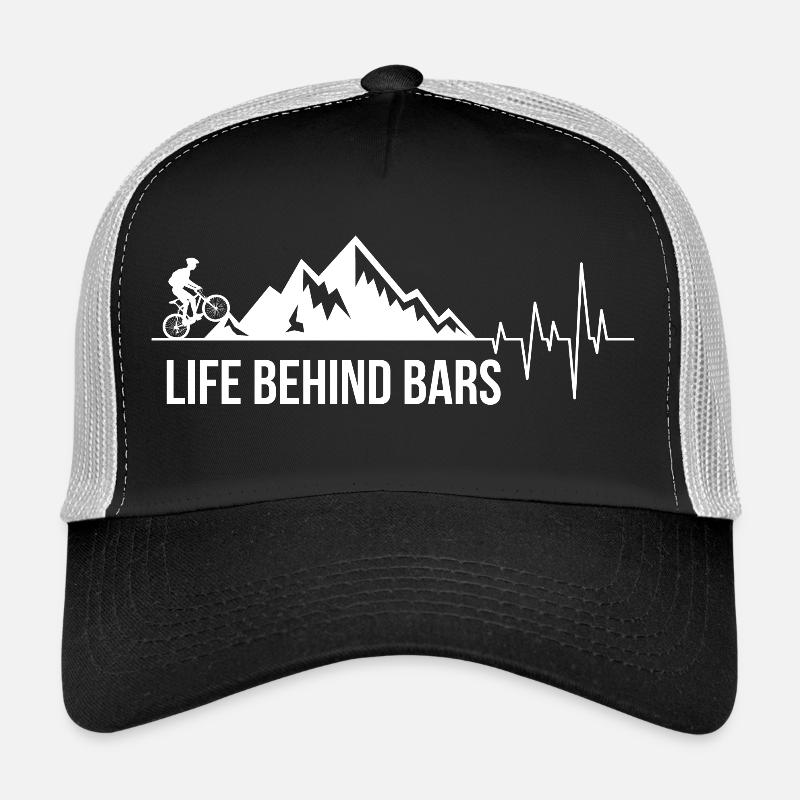 LIFE BEHIND BARS MTB Mountainbiker Trucker Cap