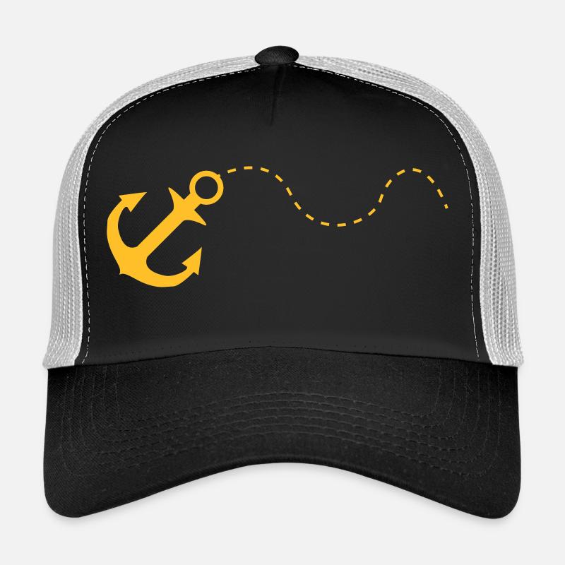 Anker - Casquette trucker  - noir/gris pierre