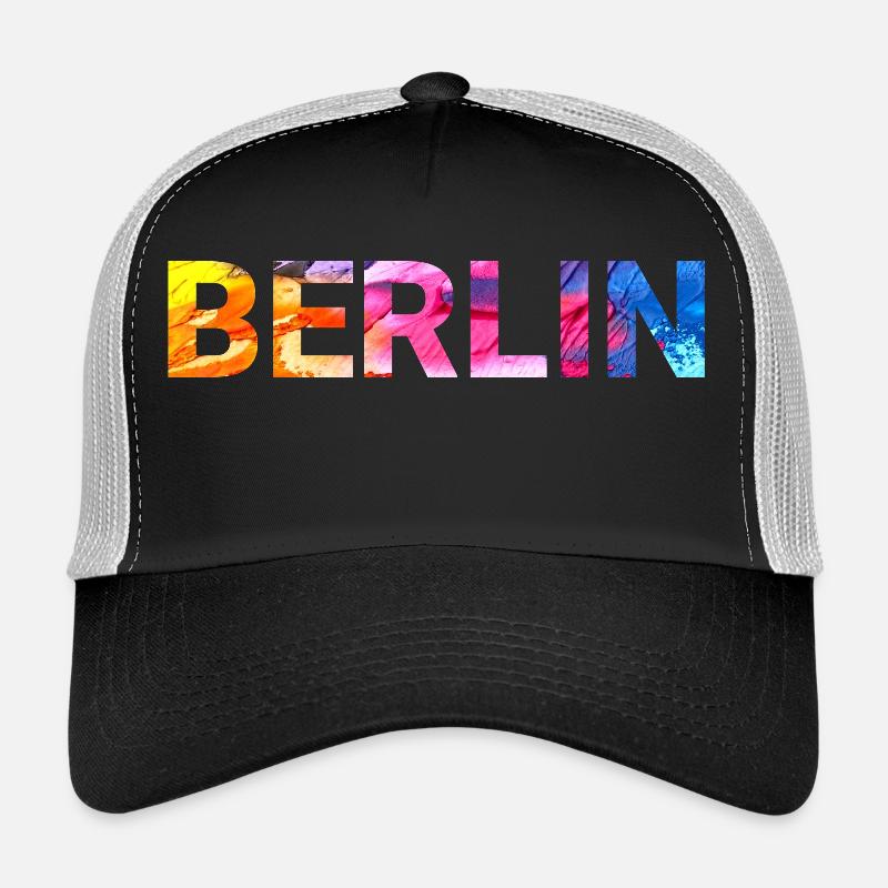 Berlin - Casquette trucker  - noir/gris pierre