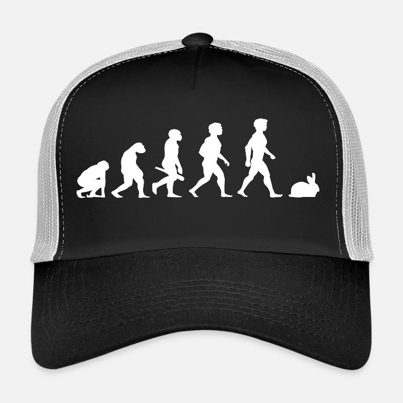 Evolution rabbit rabbits rabbit bunny rodents Trucker Cap
