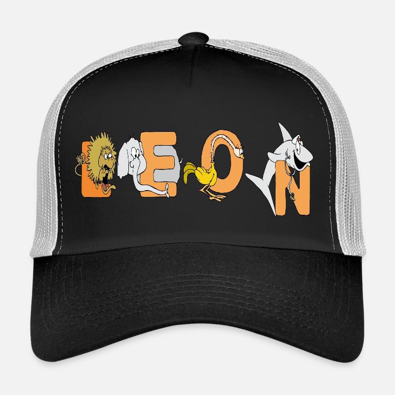 Leon - Trucker Cap - Schwarz/Steingrau