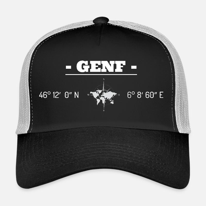 Coordonnées Genève Casquette trucker 