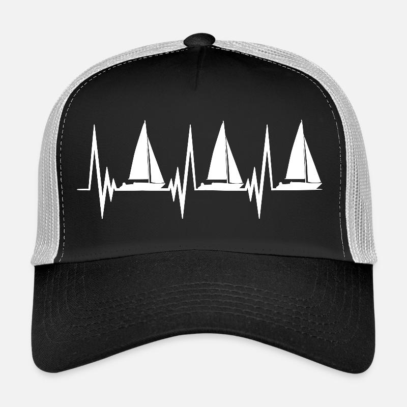 Battement de cœur de voile Casquette trucker 