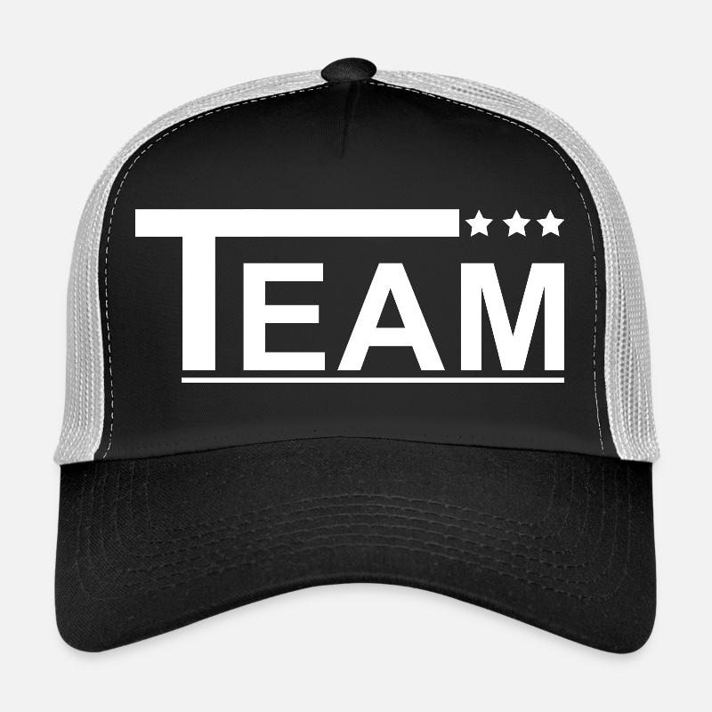 Team mit Sternen Design Trucker Cap