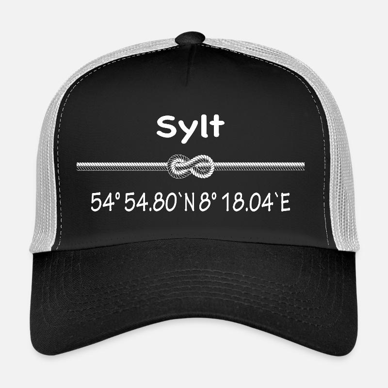 Sylt - Trucker Cap - Schwarz/Steingrau
