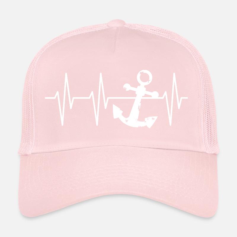 symbole d’impulsion d’ancre capitaines de navires de mer Casquette trucker 