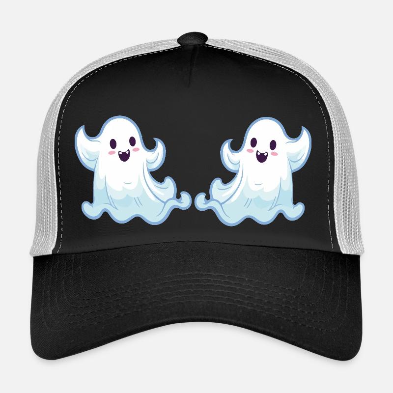 geist ghost cartoon 2 - Trucker Cap - Schwarz/Steingrau
