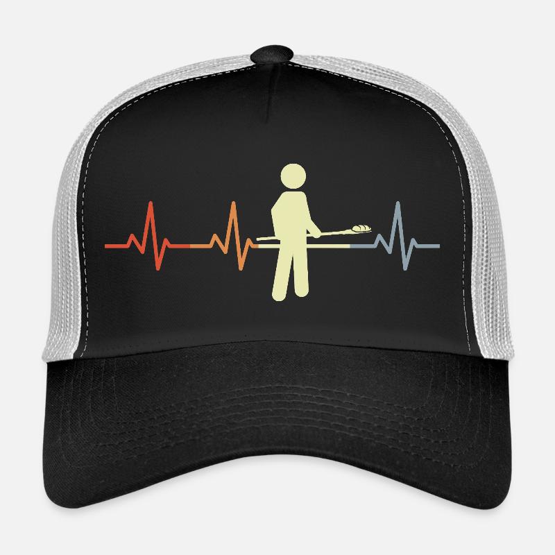 Baker stick figures heart palpitations Trucker Cap