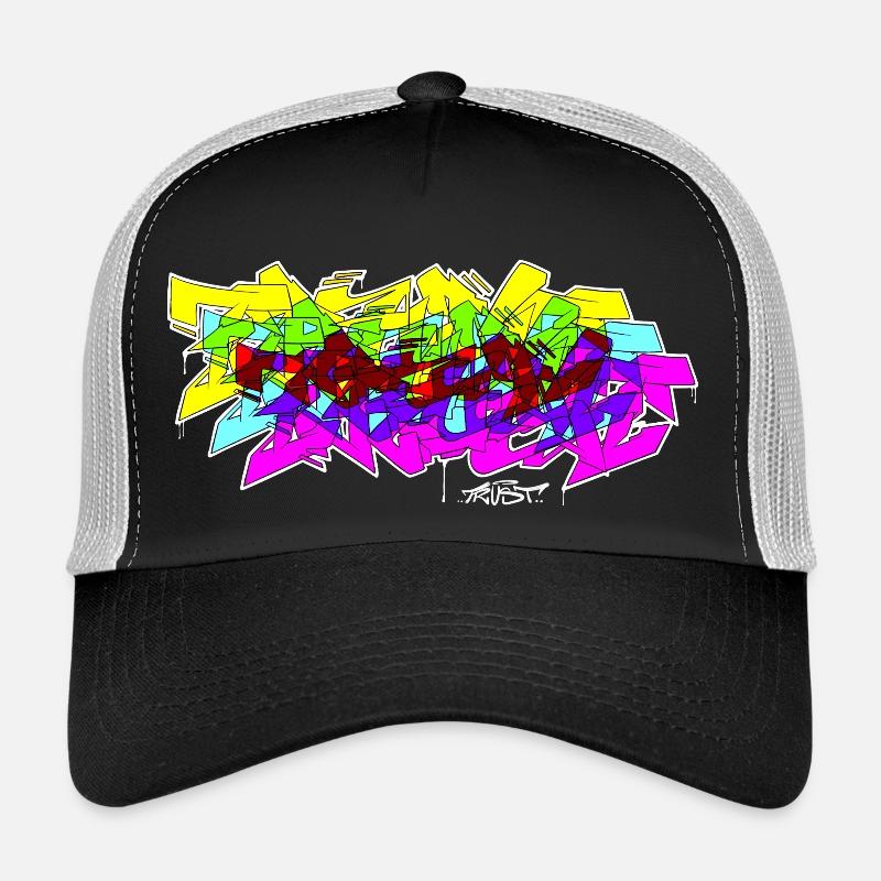 Spectrum Graffiti - Trucker Cap - Schwarz/Steingrau