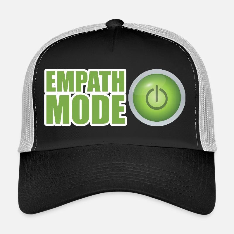 Empath Mode Grünes Design der Ein-/Aus-Taste - Trucker Cap - Schwarz/Steingrau