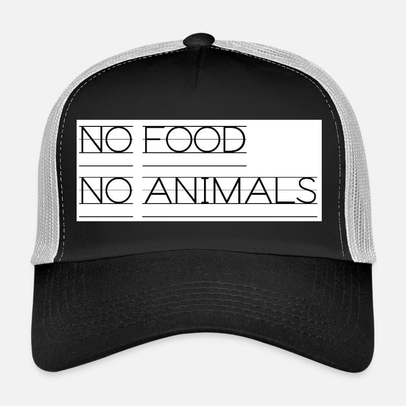 Pas de nourriture Pas d’animaux Faute de frappe Casquette trucker 