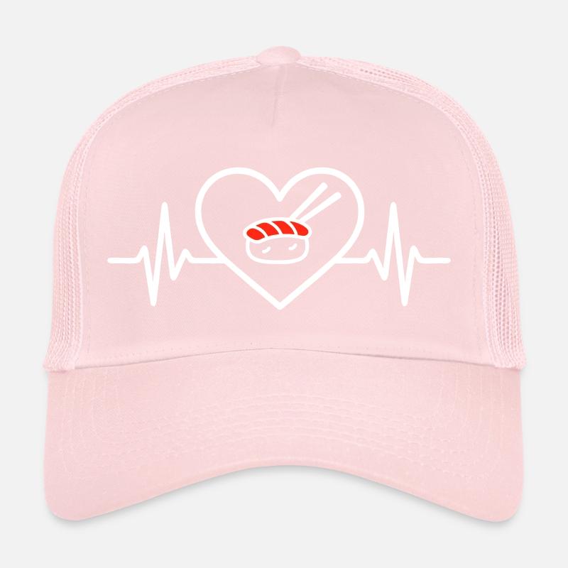 Minimalist Heart Sushi Design Trucker Cap