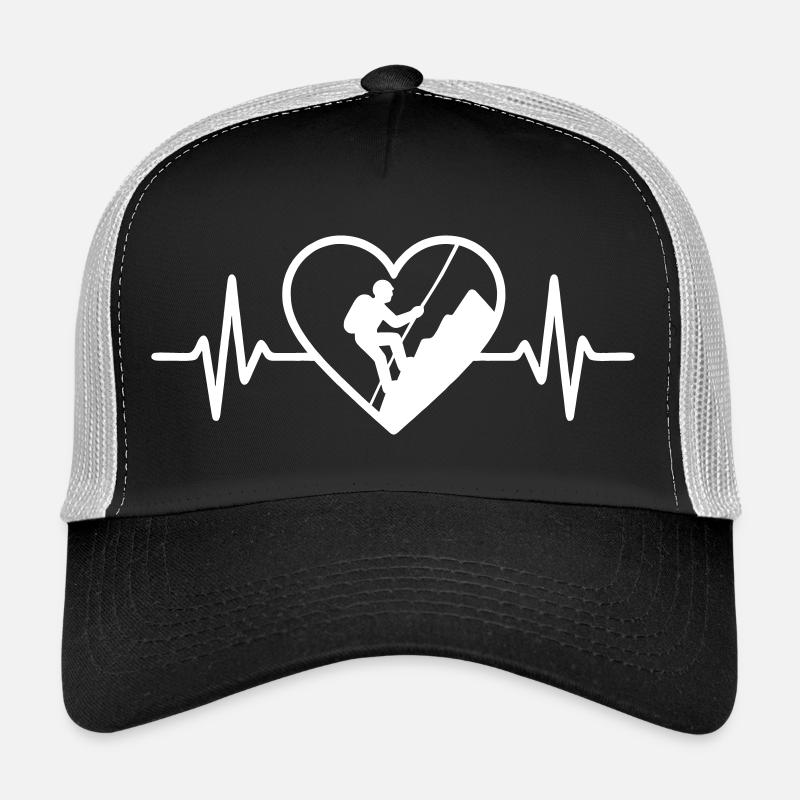 Bergsteigen Klettern Berg Herz Trucker Cap