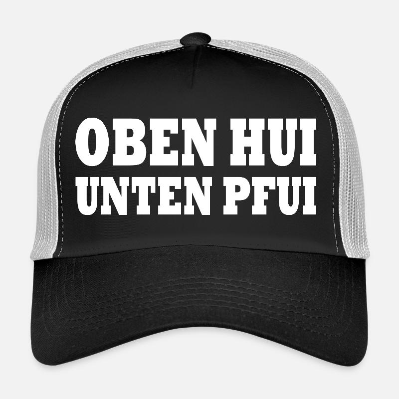 Au-dessus de hui en dessous de ugh Casquette trucker 