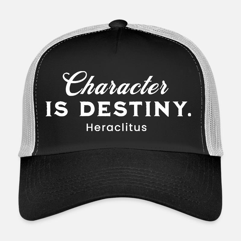 Citation d’Héraclite sur le personnage Casquette trucker 