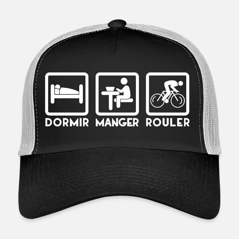 Rythme Quotidien Dormir Manger Rouler Casquette trucker 