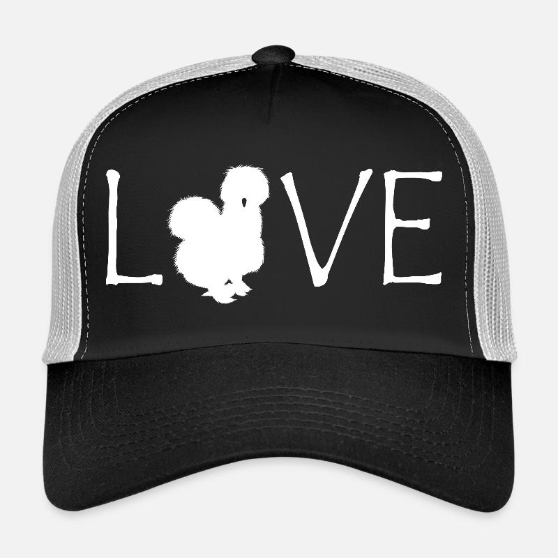 Fans de poulet - Coq - Coq - Poulet de soie - Bio Casquette trucker 