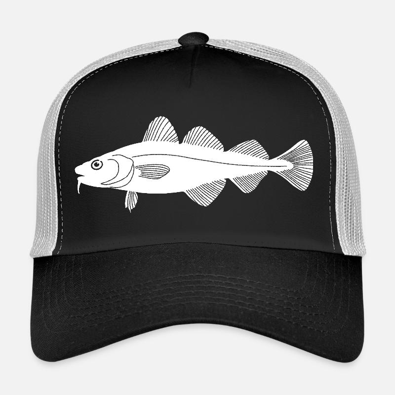 Dorsch/Kabeljau - Trucker Cap - Schwarz/Steingrau
