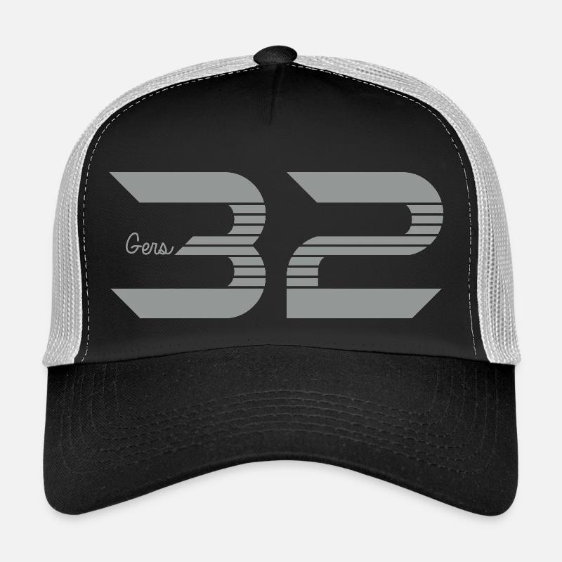 Midi Pyrénées Gers 32 - Casquette trucker  - noir/gris pierre
