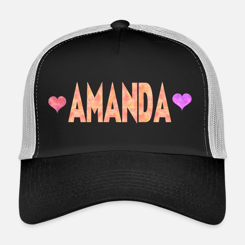Amanda - Trucker Cap - black/stone grey