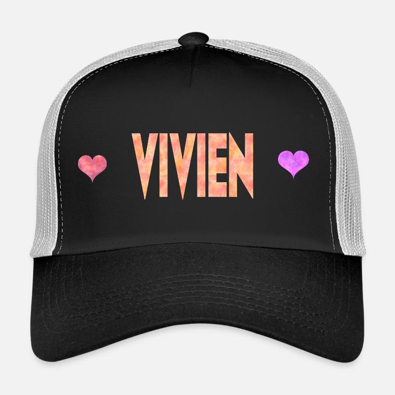 Vivien - Trucker Cap - Schwarz/Steingrau