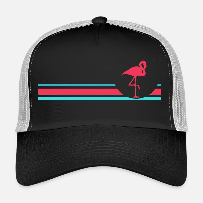 Flamingo - Casquette trucker  - noir/gris pierre