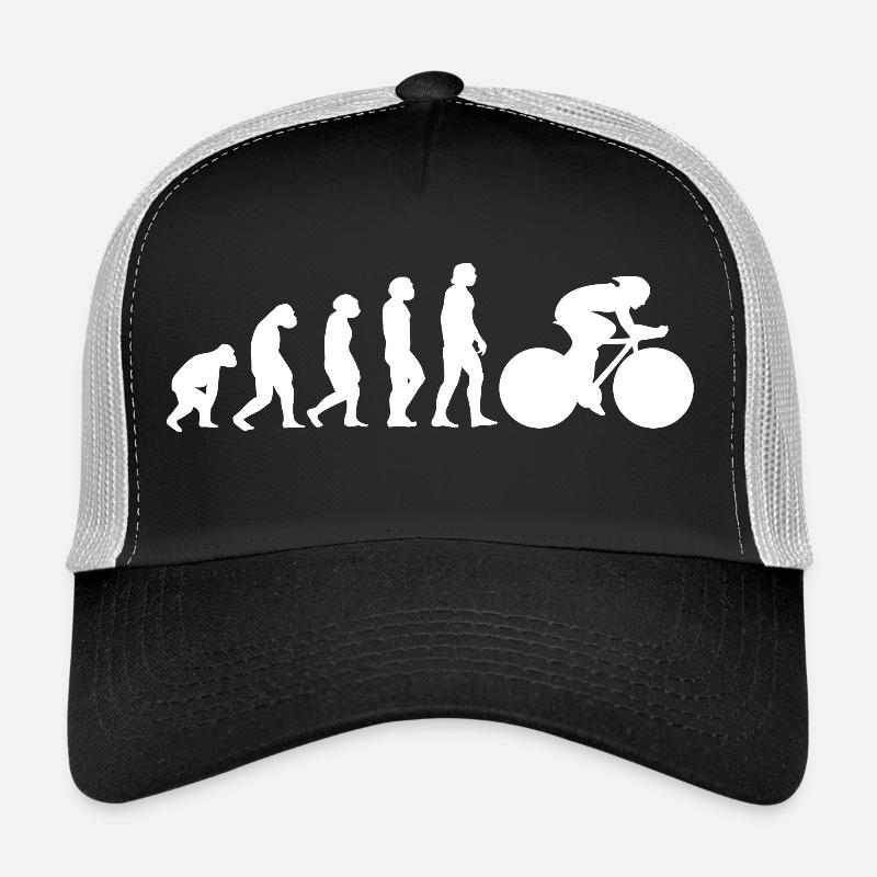 Rennrad Evolution - Trucker Cap - Schwarz/Steingrau