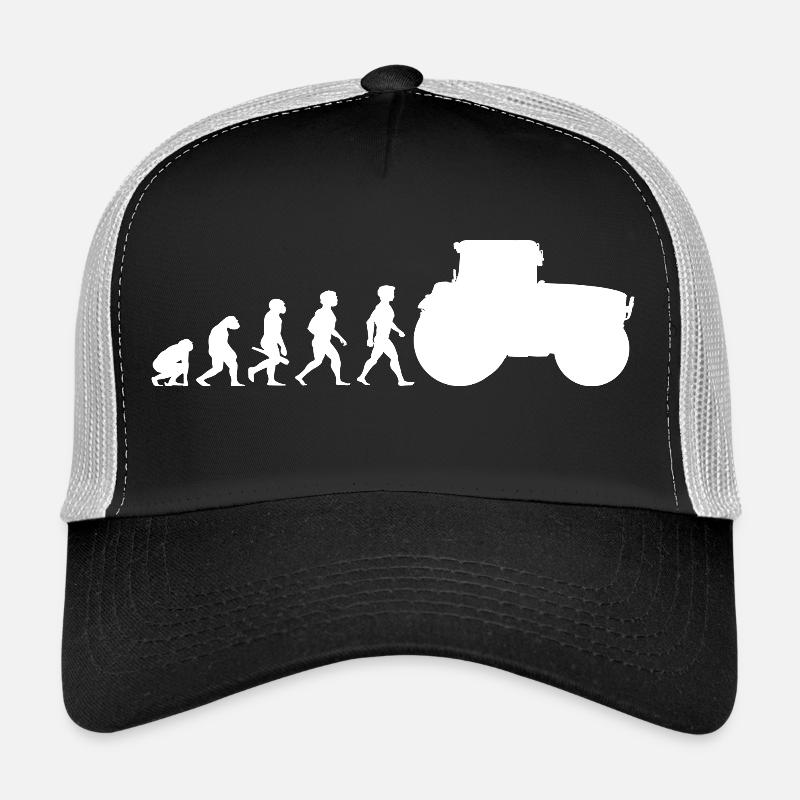 Evolution tracteur tracteur tracteurs Casquette trucker 