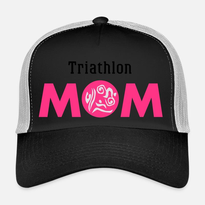 Triathlon MOM - Trucker Cap - Schwarz/Steingrau