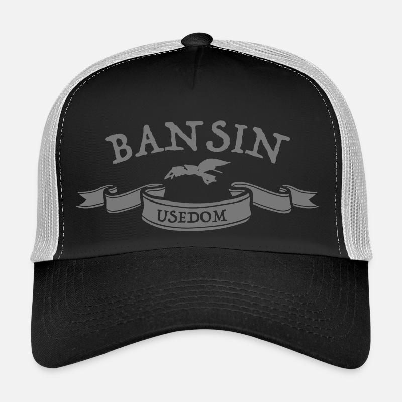 Usedom Bansin - Trucker Cap - Schwarz/Steingrau