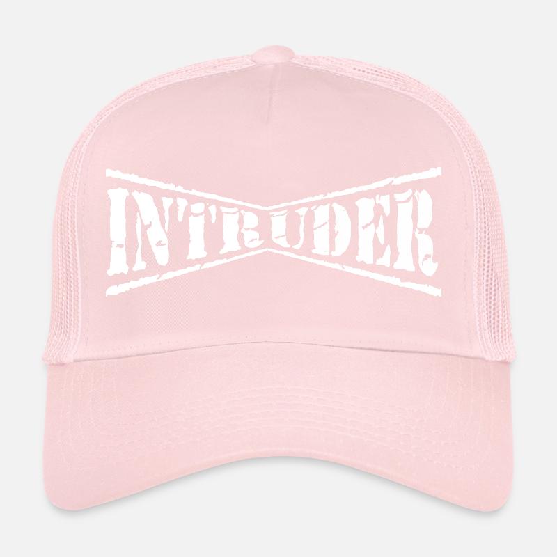 intruder hacker intruder clan sticker computer Trucker Cap