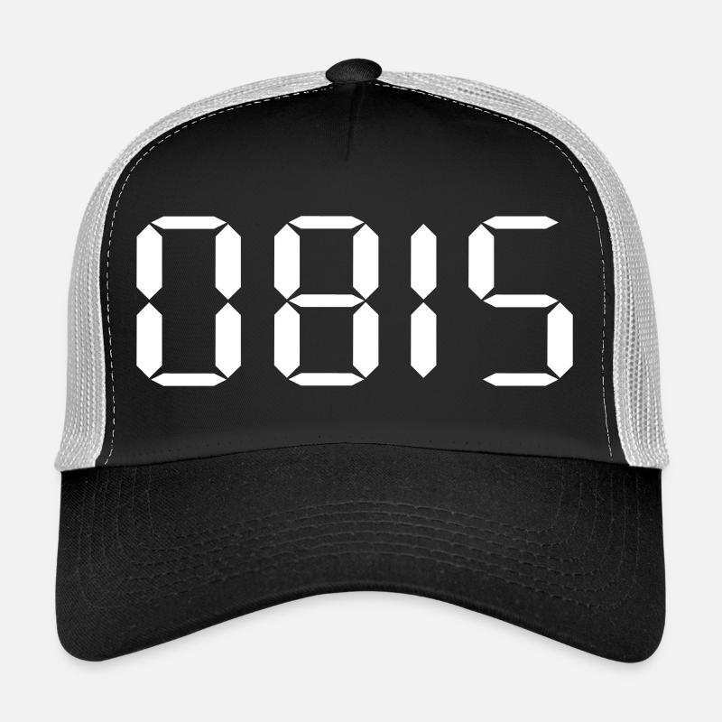 0815 - Trucker Cap - Schwarz/Steingrau
