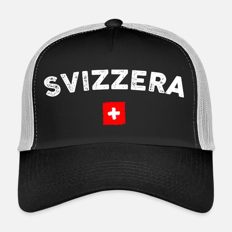 Drapeau de l’emblème de l’arc Svizzera Casquette trucker 