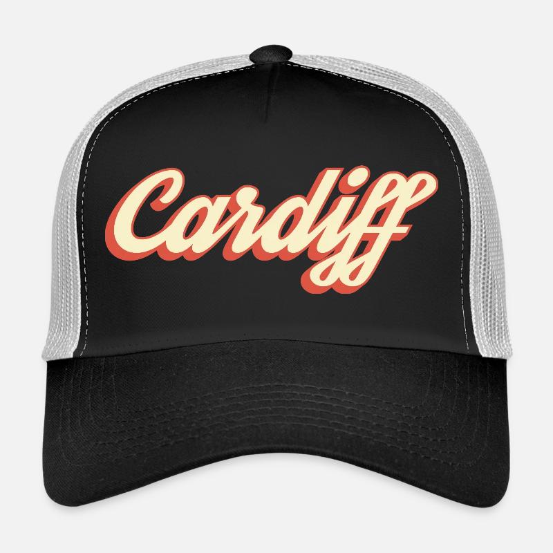Logo rétro Script de Cardiff Casquette trucker 